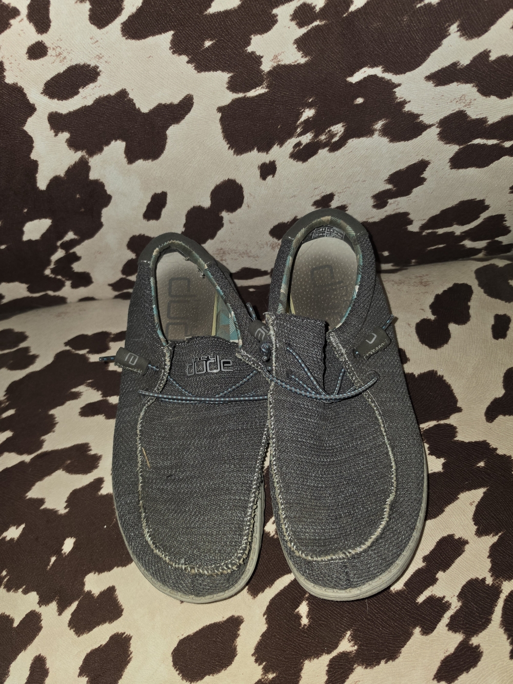 Hey Dude Men's Charcoal Grey Slip-On Casual Shoes